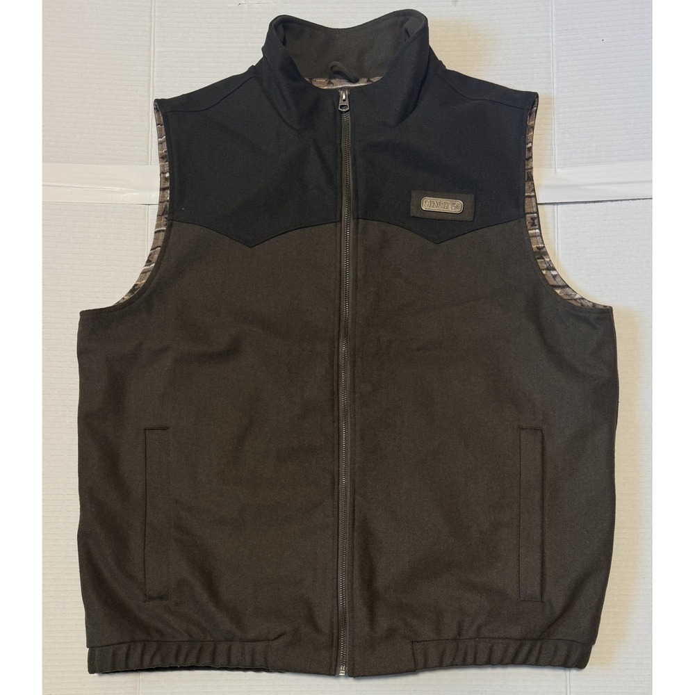 CINCH - Men's Conceal Carry Wooly Vest - Western MWV1543009 - Large NWoT